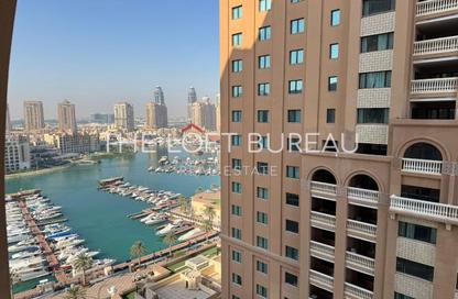 Apartment - 1 Bedroom - 2 Bathrooms for sale in Tower 19 - Porto Arabia - The Pearl Island - Doha Apartment - 1 Bedroom - 2 Bathrooms for sale in Tower 19 - Porto Arabia - The Pearl Island - Doha