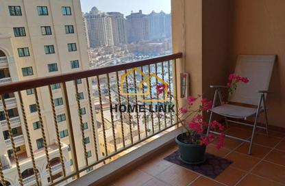 Apartment - 1 Bedroom - 2 Bathrooms for rent in East Porto Drive - Porto Arabia - The Pearl Island - Doha