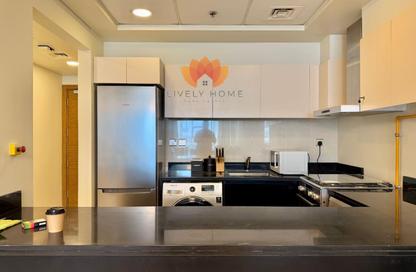 Apartment - 1 Bedroom - 2 Bathrooms for rent in Lusail Marina Heights - Marina District - Lusail