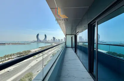 Apartment - 2 Bedrooms - 4 Bathrooms for rent in Lusail Marina Heights - Marina District - Lusail