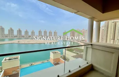 Apartment - 1 Bedroom - 2 Bathrooms for rent in Al Mutahidah Tower - Viva Bahriyah - The Pearl Island - Doha
