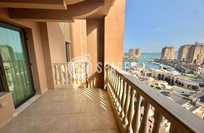 Apartment - 2 Bedrooms - 3 Bathrooms for rent in West Porto Drive - Porto Arabia - The Pearl Island - Doha