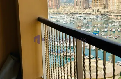 Apartment - 1 Bedroom - 2 Bathrooms for rent in East Porto Drive - Porto Arabia - The Pearl Island - Doha