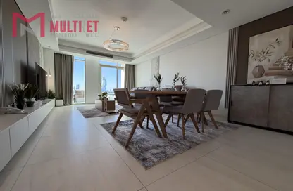 شقة - 2 غرف نوم - 4 حمامات للايجار في كريستال ريزيدنس - جزيرة جيوان - جزيرة اللؤلؤة - الدوحة