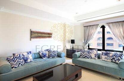 Apartment - 1 Bedroom - 2 Bathrooms for rent in East Porto Drive - Porto Arabia - The Pearl Island - Doha Apartment - 1 Bedroom - 2 Bathrooms for rent in East Porto Drive - Porto Arabia - The Pearl Island - Doha