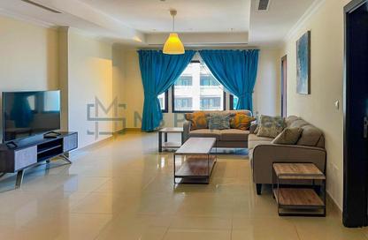 Apartment - 1 Bedroom - 2 Bathrooms for rent in West Porto Drive - Porto Arabia - The Pearl Island - Doha