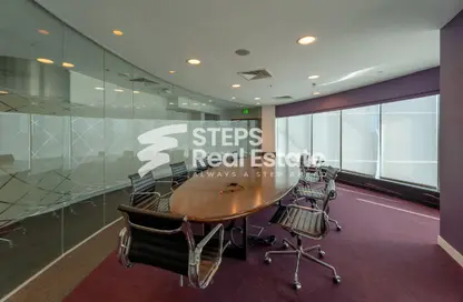 مساحات مكتبية - غرفة نوم - 1 حمام للايجار في برج وست باي - الخليج الجنوبي - الخليج الغربي - الدوحة