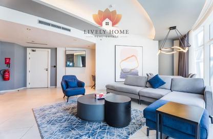 Apartment - 2 - 2 for rent in Lusail Marina Heights - Marina District - Lusail