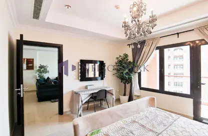 شقة - غرفة نوم - 2 حمامات للايجار في برج 13 - بورتو أرابيا - جزيرة اللؤلؤة - الدوحة