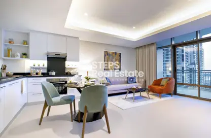 Apartment - 1 Bedroom - 1 Bathroom for rent in Abraj Bay - Abraj Quartiers - The Pearl Island - Doha