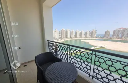 Apartment - 2 Bedrooms - 3 Bathrooms for rent in Viva West - Viva Bahriyah - The Pearl Island - Doha