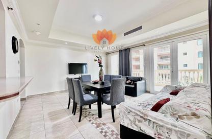 Apartment - 2 Bedrooms - 2 Bathrooms for rent in East Porto Drive - Porto Arabia - The Pearl Island - Doha