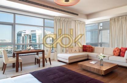 Apartment - Studio - 1 for rent in Corniche Road - Corniche Road - Doha