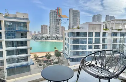 شقة - غرفة نوم - 2 حمامات للايجار في كريستال ريزيدنس - جزيرة جيوان - جزيرة اللؤلؤة - الدوحة