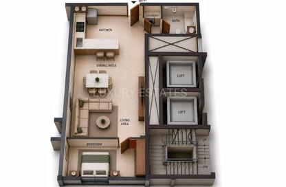 Apartment - Studio - 1 Bathroom for sale in Regency Residence Fox Hills 2 - Lusail