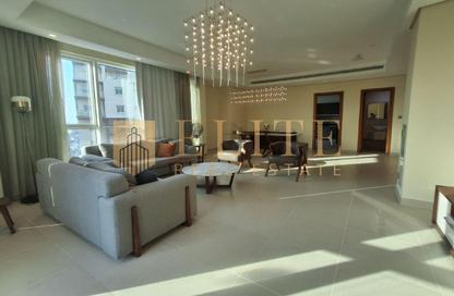 Apartment - 2 - 2 for rent in Lusail Marina Heights - Marina District - Lusail