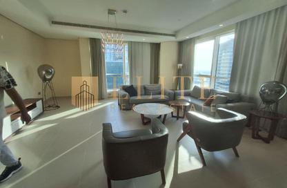 Apartment - 2 - 2 for rent in Lusail Marina Heights - Marina District - Lusail