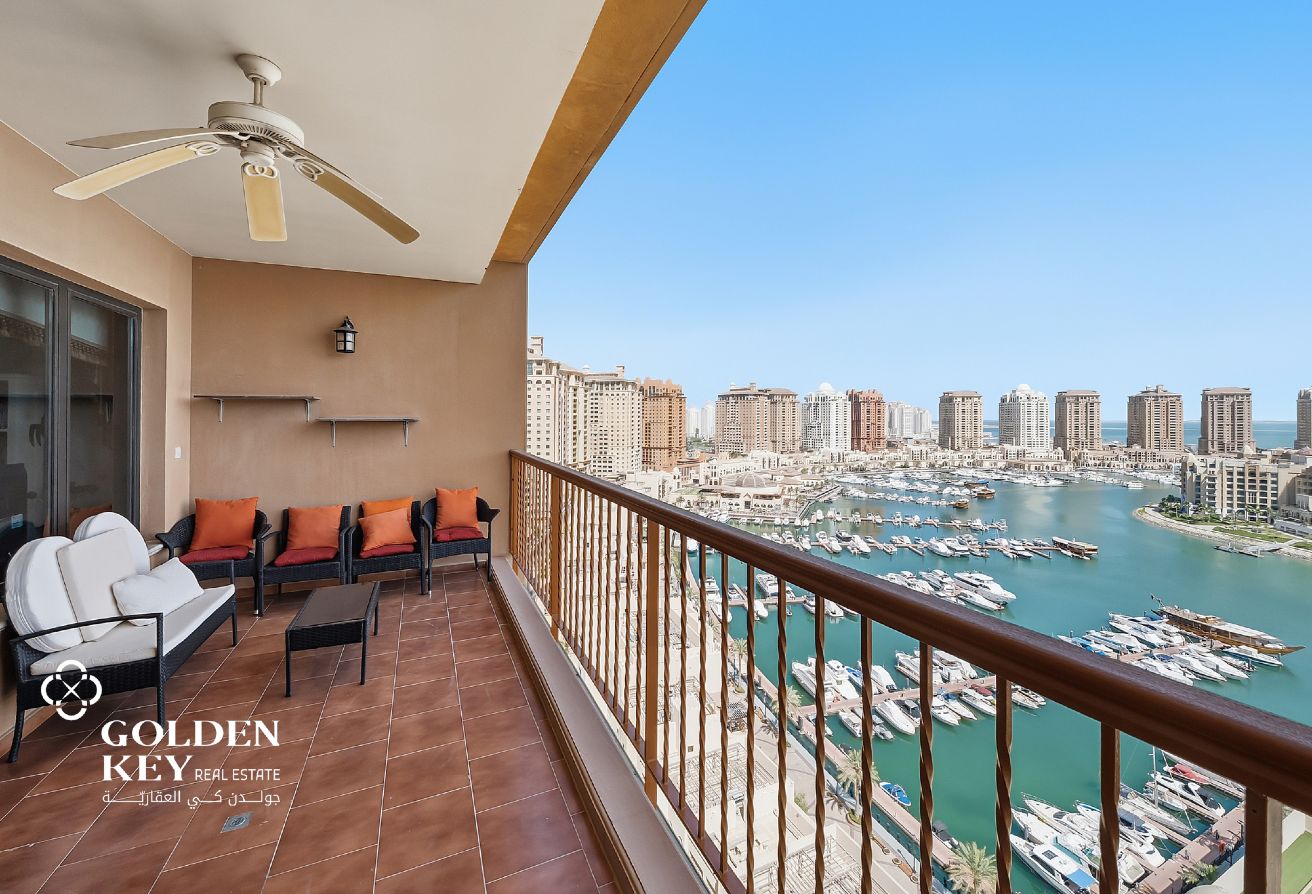 Bills Included | FF - 3BR+Maid | Full Marina View