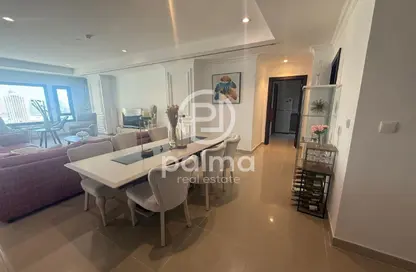 شقة - 2 غرف نوم - 2 حمامات للايجار في برج 28 - بورتو أرابيا - جزيرة اللؤلؤة - الدوحة