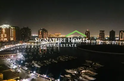 Apartment - 1 Bedroom - 2 Bathrooms for rent in Tower 19 - Porto Arabia - The Pearl Island - Doha