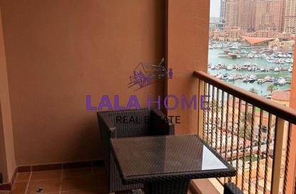 Apartment - 1 Bedroom - 2 Bathrooms for rent in East Porto Drive - Porto Arabia - The Pearl Island - Doha