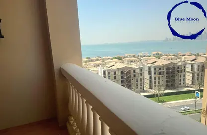 شقق فندقية - غرفة نوم - 2 حمامات للايجار في طريق بورتو الغربي - بورتو أرابيا - جزيرة اللؤلؤة - الدوحة