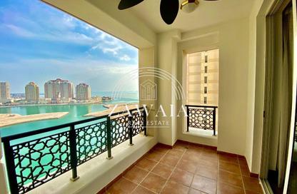 Apartment - Studio - 1 Bathroom for rent in Viva West - Viva Bahriyah - The Pearl Island - Doha