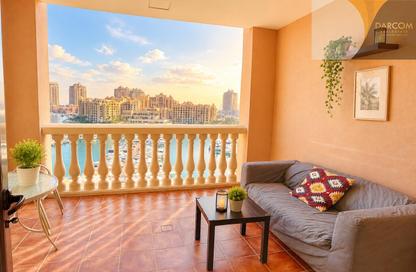 Apartment - Studio - 1 Bathroom for rent in East Porto Drive - Porto Arabia - The Pearl Island - Doha