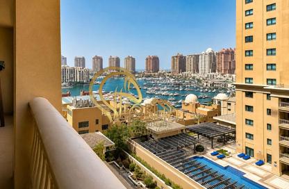 Apartment - 1 Bedroom - 2 Bathrooms for rent in East Porto Drive - Porto Arabia - The Pearl Island - Doha