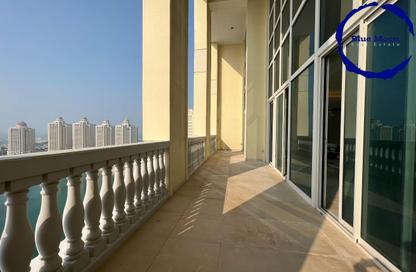 Penthouse - 4 Bedrooms - 5 Bathrooms for rent in Viva West - Viva Bahriyah - The Pearl Island - Doha