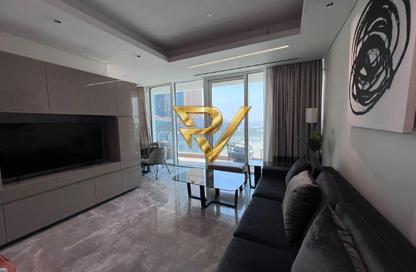 Apartment - 2 - 2 for rent in Lusail Marina Heights - Marina District - Lusail