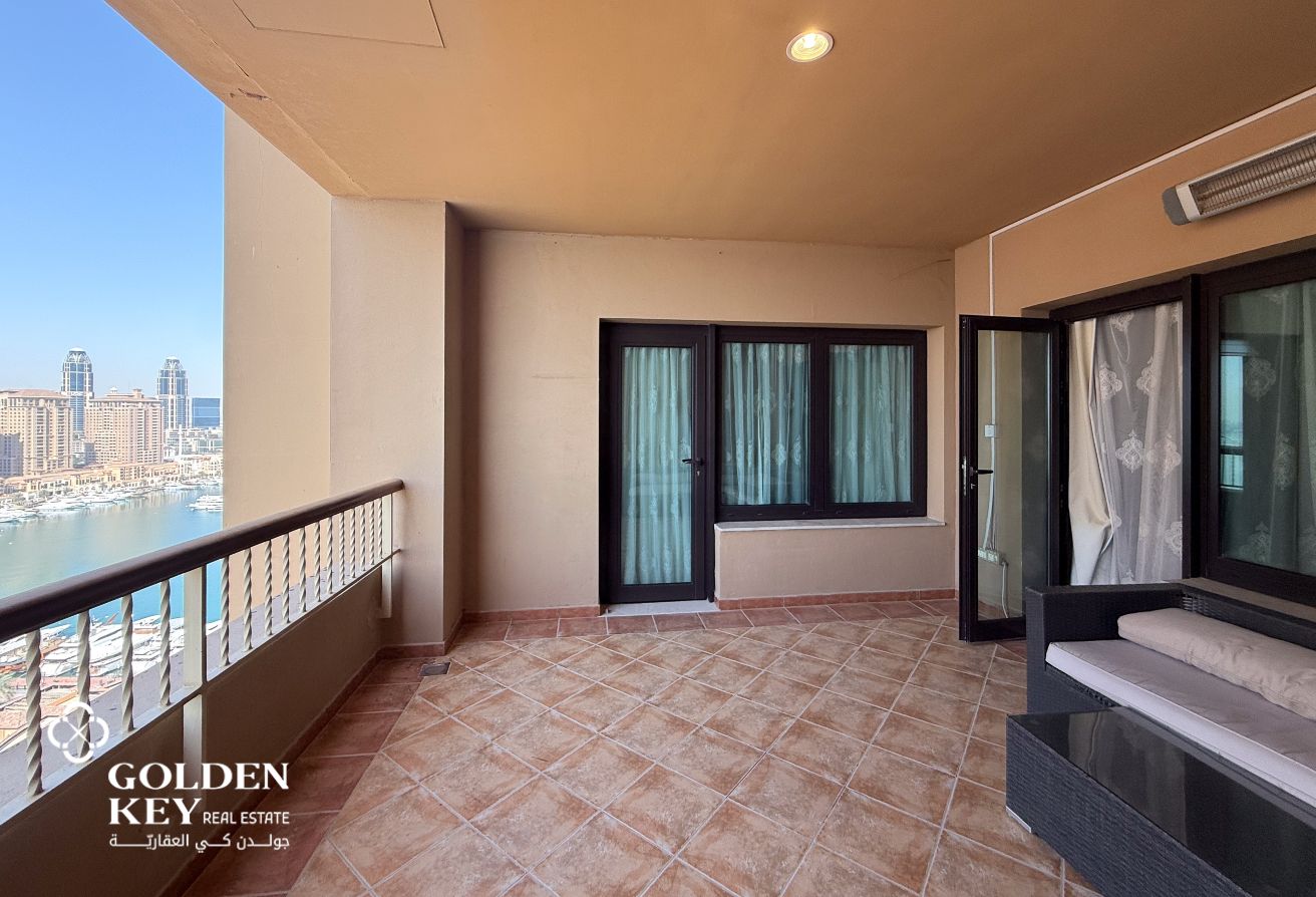 Sea View | 1BR+Office w/ Balcony | Fully Furnished