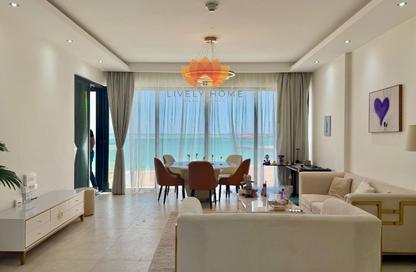 Apartment - 1 Bedroom - 1 Bathroom for rent in Lusail Marina Heights - Marina District - Lusail