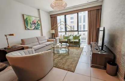 Hotel Apartments - 2 Bedrooms - 3 Bathrooms for rent in Ramada Commercial Building - Al Rawabi Street - Al Muntazah - Doha