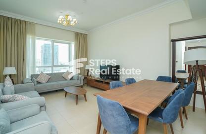 Apartment - 2 - 2 for rent in Lusail Residence - Marina District - Lusail