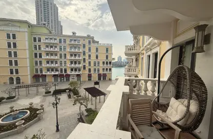 Apartment - 1 Bedroom - 2 Bathrooms for rent in Mercato - Qanat Quartier - The Pearl Island - Doha