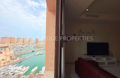 Apartment - 1 Bedroom - 2 Bathrooms for rent in West Porto Drive - Porto Arabia - The Pearl Island - Doha