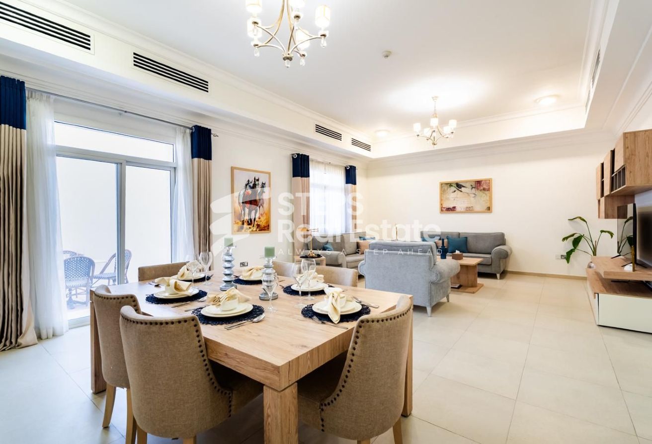 Semi Furnished 4 Bedroom Compound Villa | Al Waab