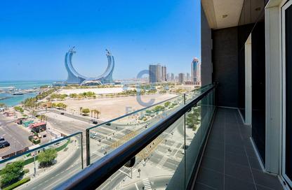 Apartment - 1 Bedroom - 2 Bathrooms for rent in Lusail Marina Heights - Marina District - Lusail Apartment - 1 Bedroom - 2 Bathrooms for rent in Lusail Marina Heights - Marina District - Lusail