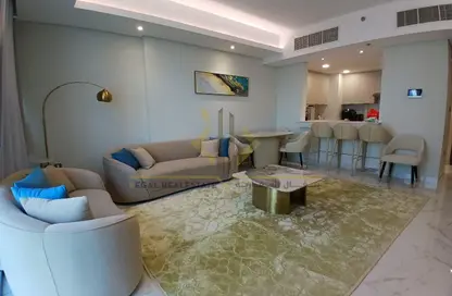 Apartment - 1 Bedroom - 2 Bathrooms for rent in Lusail Marina Heights - Marina District - Lusail