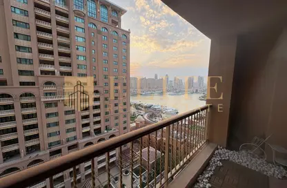 Apartment - 1 Bedroom - 2 Bathrooms for rent in East Porto Drive - Porto Arabia - The Pearl Island - Doha
