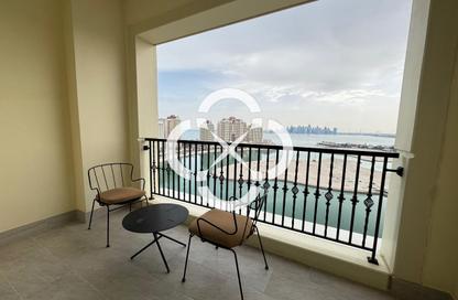 Apartment - Studio - 1 Bathroom for rent in Viva West - Viva Bahriyah - The Pearl Island - Doha