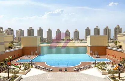 Apartment - 1 Bathroom for rent in Viva West - Viva Bahriyah - The Pearl Island - Doha