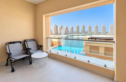 Apartment - 1 - 2 for rent in Al Mutahidah Tower - Viva Bahriyah - The Pearl Island - Doha