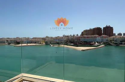 شقة - غرفة نوم - 2 حمامات للايجار في كريستال ريزيدنس - جزيرة جيوان - جزيرة اللؤلؤة - الدوحة