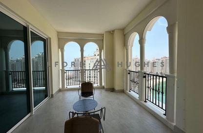 Apartment - 2 Bedrooms - 2 Bathrooms for rent in Viva Central - Viva Bahriyah - The Pearl Island - Doha