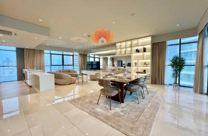Apartment - 1 Bedroom - 2 Bathrooms for rent in Seef Lusail Tower 1 - Seef Lusail - Lusail City - Lusail