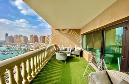 Apartment - 2 Bedrooms - 3 Bathrooms for rent in West Porto Drive - Porto Arabia - The Pearl Island - Doha