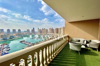 Apartment - 2 Bedrooms - 3 Bathrooms for rent in West Porto Drive - Porto Arabia - The Pearl Island - Doha