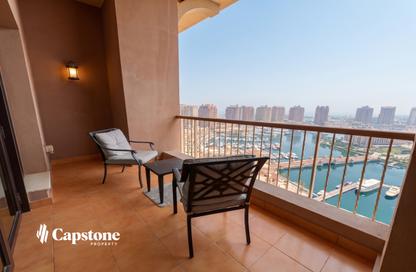 Apartment - 2 Bedrooms - 3 Bathrooms for rent in East Porto Drive - Porto Arabia - The Pearl Island - Doha